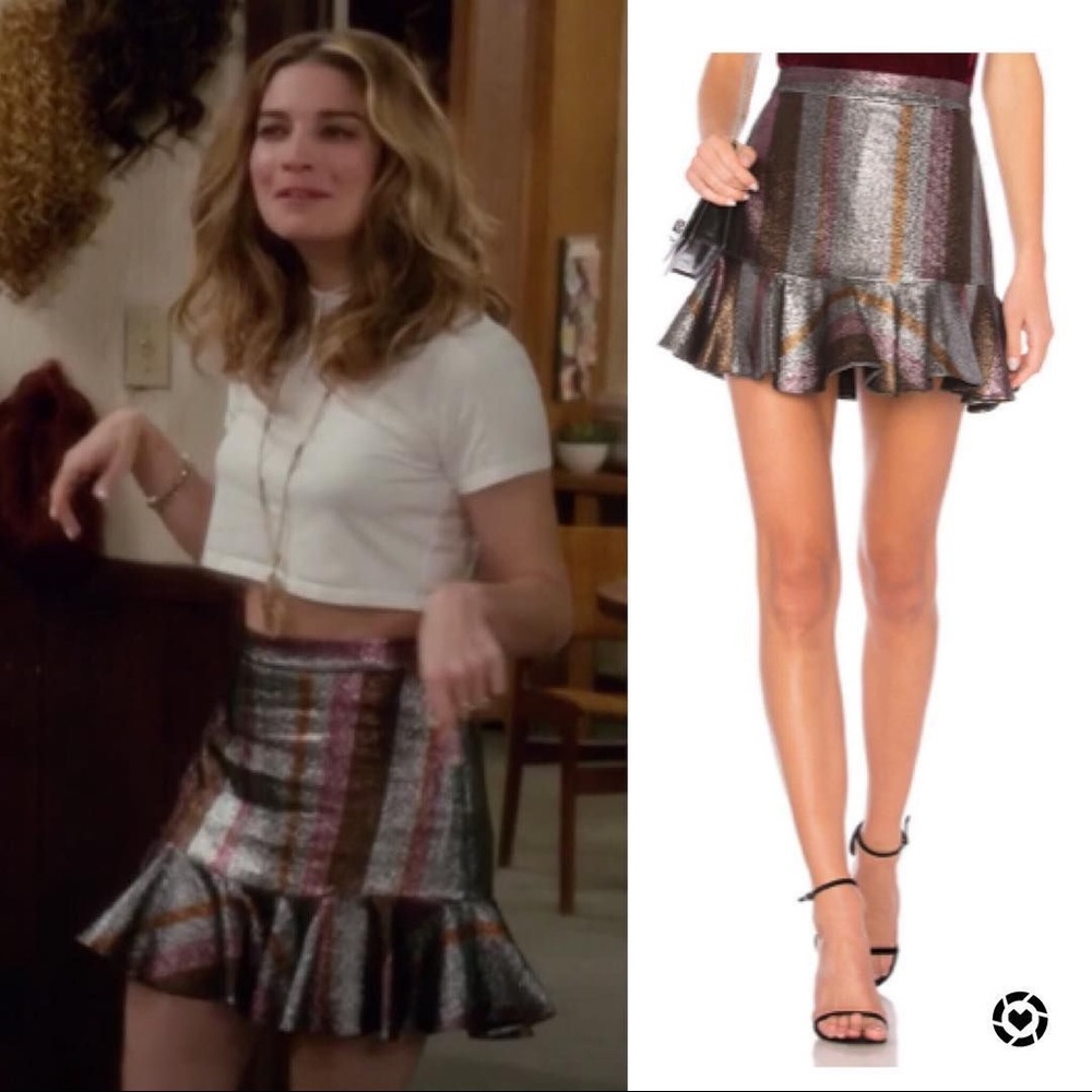 Mini skirt- seen on Alexis Rose on Schitt’s Creek
